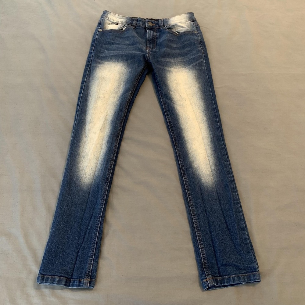 Phat Farm Jeans Juniors 14 27x27 Blue Medium Wash‎ Straight Regular Fit Denim
